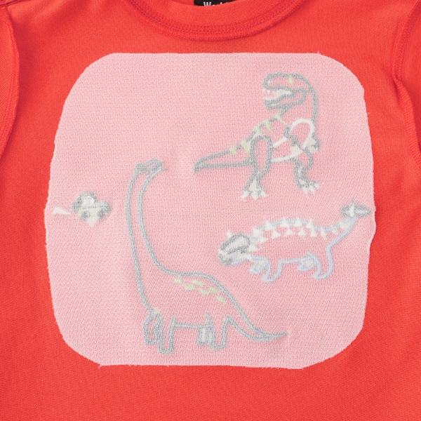 恐龍貼布繡長袖T恤