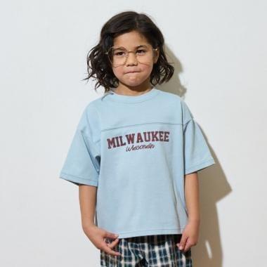 【正反兩穿OK!】【舒適天竺】字母印花T恤