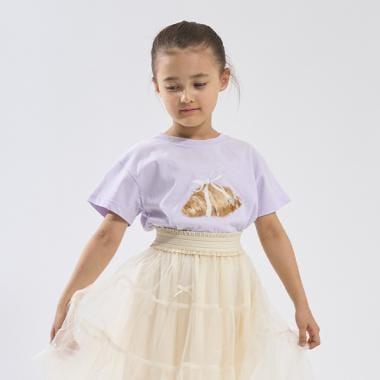 【軟棉】多款蝴蝶結圖案印花T恤