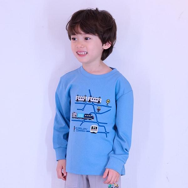 電車線路圖長袖T恤