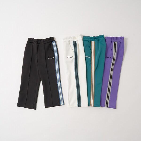 【可成套搭配】側邊條紋褶皺長褲