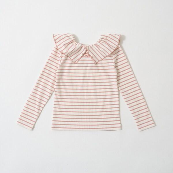 【前後皆可穿】帶領長袖T恤