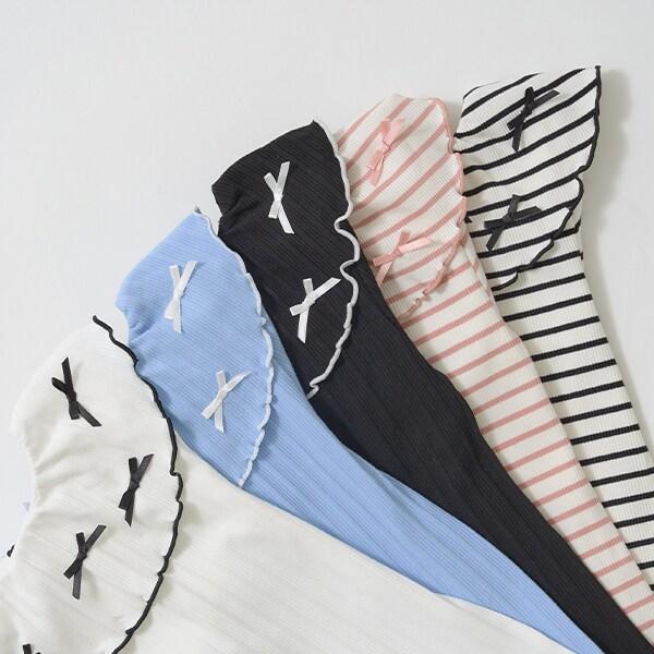 【前後皆可穿】帶領長袖T恤