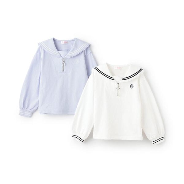 【人氣商品】【直營店無售】水手領拉鍊套頭衫