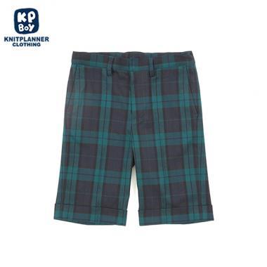 KPBOY格紋彈力中褲(110~130)