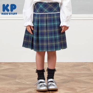 KP格紋百褶裙(110~130)