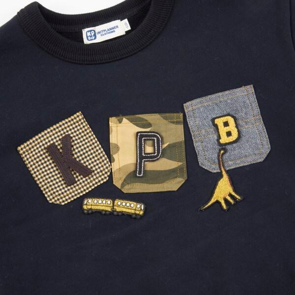 KPBOY KPB徽章口袋裝飾衛衣(80~140)