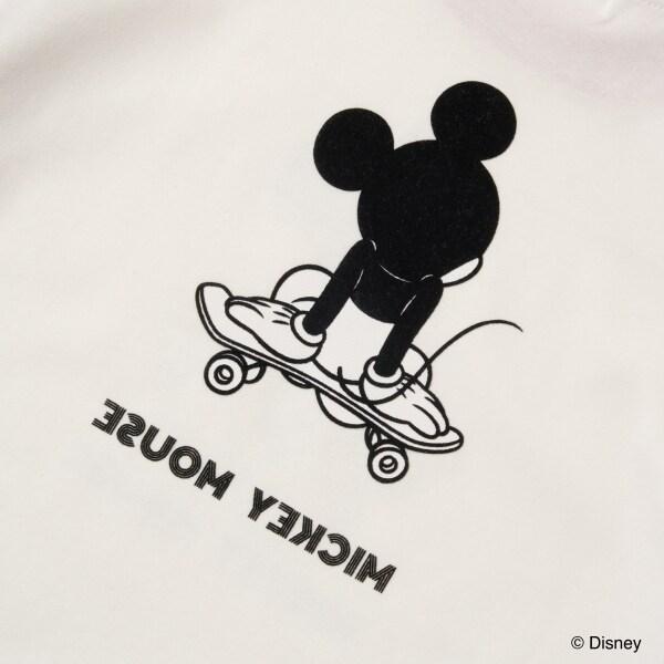 【《迪士尼》】【カイテキ天竺】米老鼠/滑板T恤