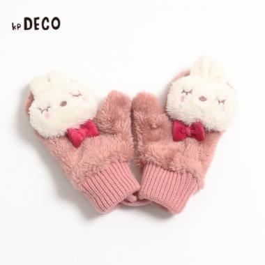 KPDECO 立體耳朵裝飾連指手套(S~M)
