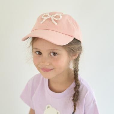 珍珠風蝴蝶結裝飾棒球帽