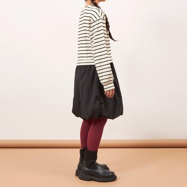 troislapins 鹿子紋條紋連衣裙(140~160)
