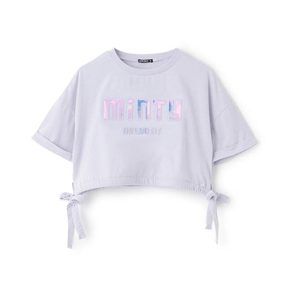 【Cuugal8月號掲載】【接觸冷感】壓紋抽繩T恤