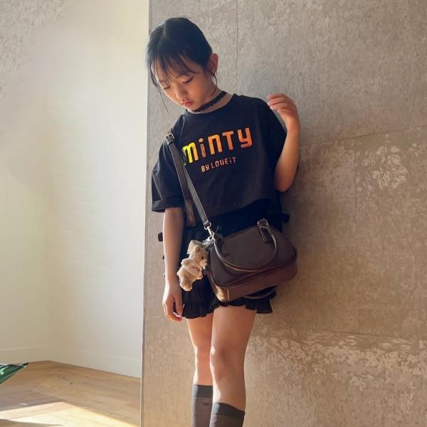 【Cuugal8月號掲載】【接觸冷感】壓紋抽繩T恤