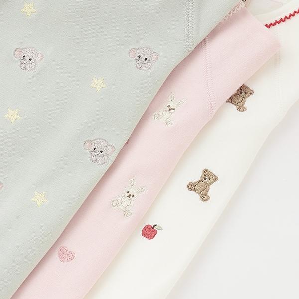 【有機棉】動物刺繡兩用連體衣