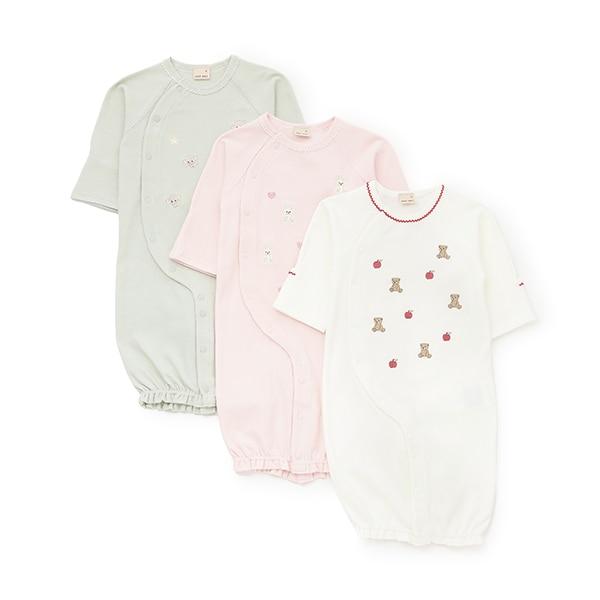 【有機棉】動物刺繡兩用連體衣