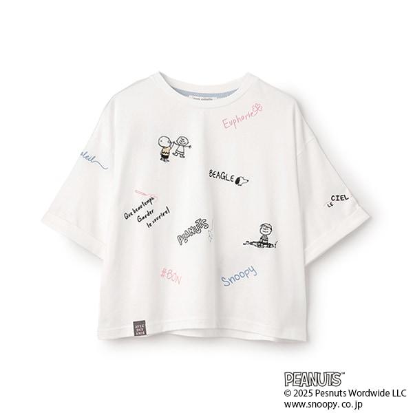 【《PEANUTS》】【接觸冷感】塗鴉T恤