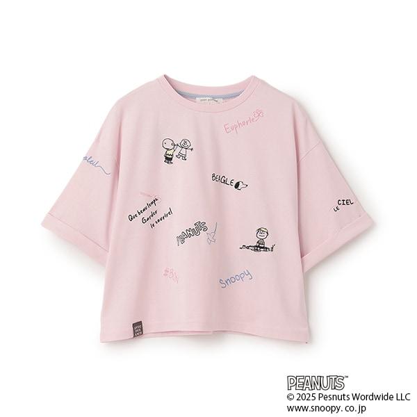 【《PEANUTS》】【接觸冷感】塗鴉T恤