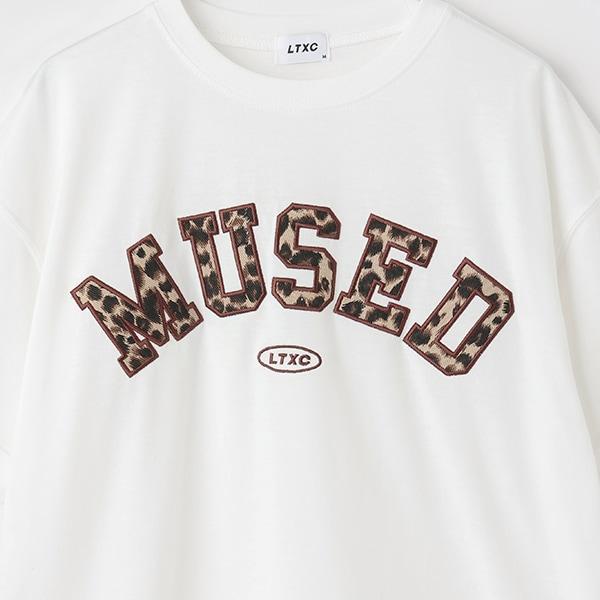 【LTXC】【吸水速幹/清爽】圖案立體字母T恤