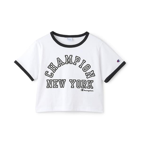 【Champion】【純棉100%】撞色邊短袖T恤