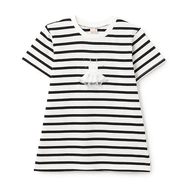 防汙/鏈環 閃亮圖案T恤(青少年)