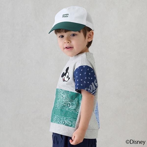 【《迪士尼》】拼接短袖T恤
