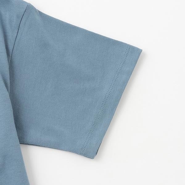 【純棉100%】恐龍刺繡寬鬆半袖T恤