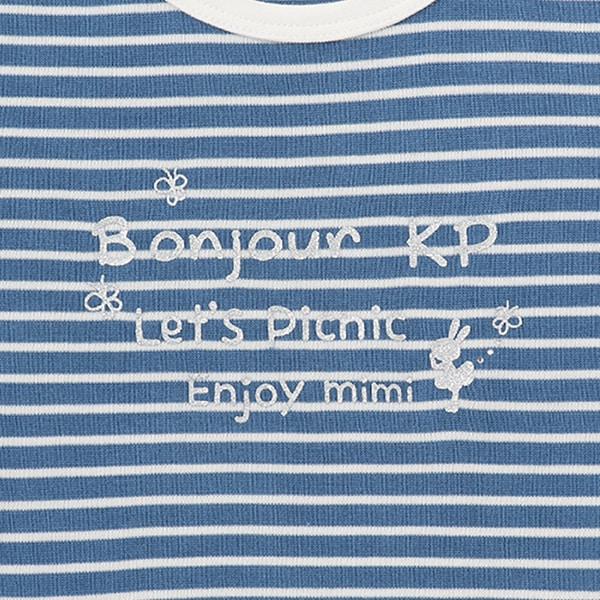 可拆卸水手領條紋T恤