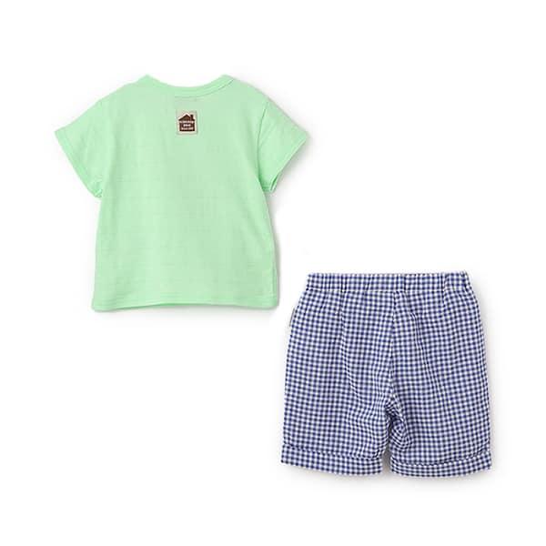 企鵝貼布短袖T恤套裝