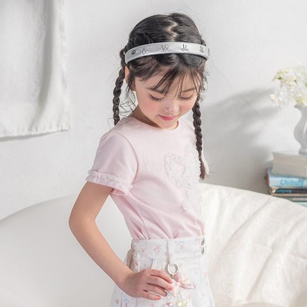 荷葉邊蝴蝶結短袖T恤