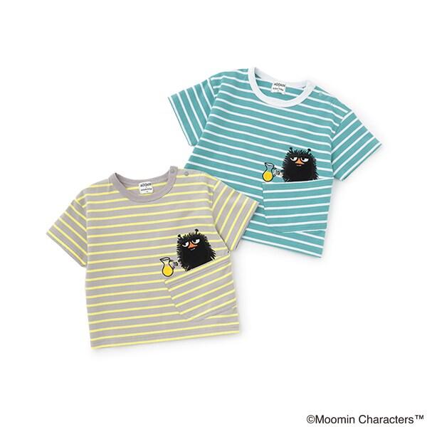 《姆明》/條紋短袖T恤