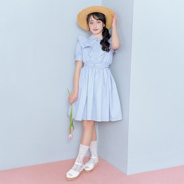 【Nico☆Petit登載】半拉鍊荷葉邊連衣裙