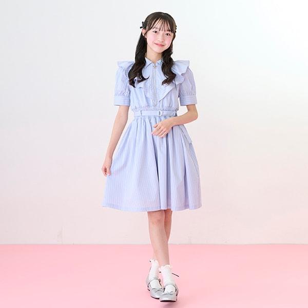 【Nico☆Petit登載】半拉鍊荷葉邊連衣裙