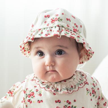 ☆野草莓花朵帽