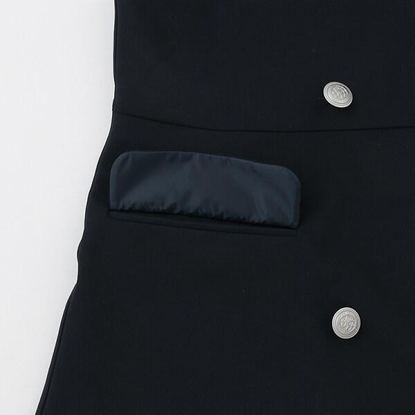 *百褶拼接連衣裙