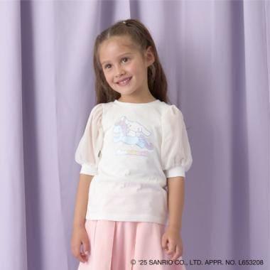 【三麗歐】【軟棉】大耳狗Aurora亮片印花泡泡袖T恤