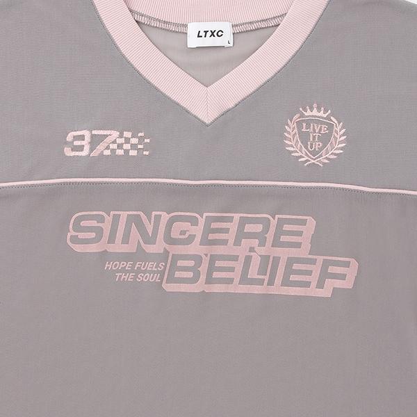 【LTXC】帶內搭網紗T恤