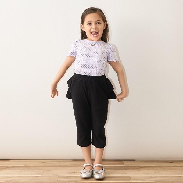 【ともパン】後襬荷葉邊七分卡普里褲