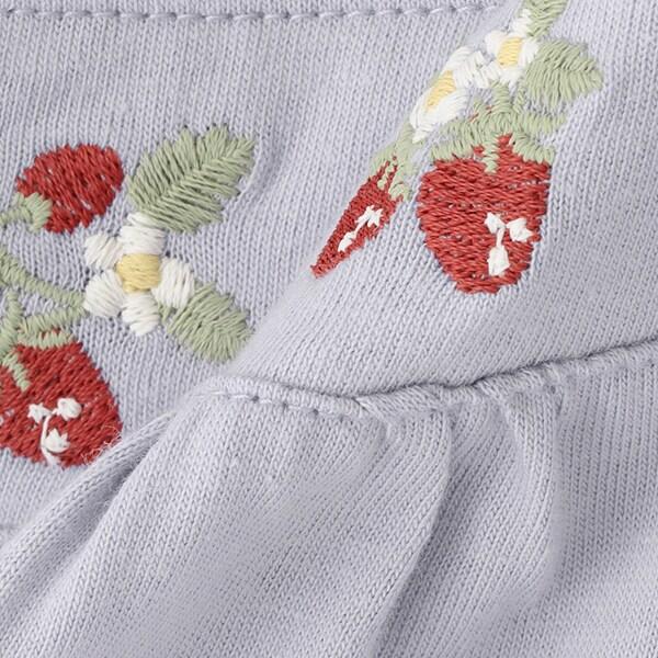 草莓刺繡長袖T恤