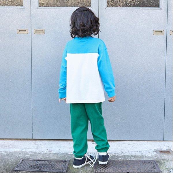 【舒適天竺】寬鬆版拼色字母印花T恤