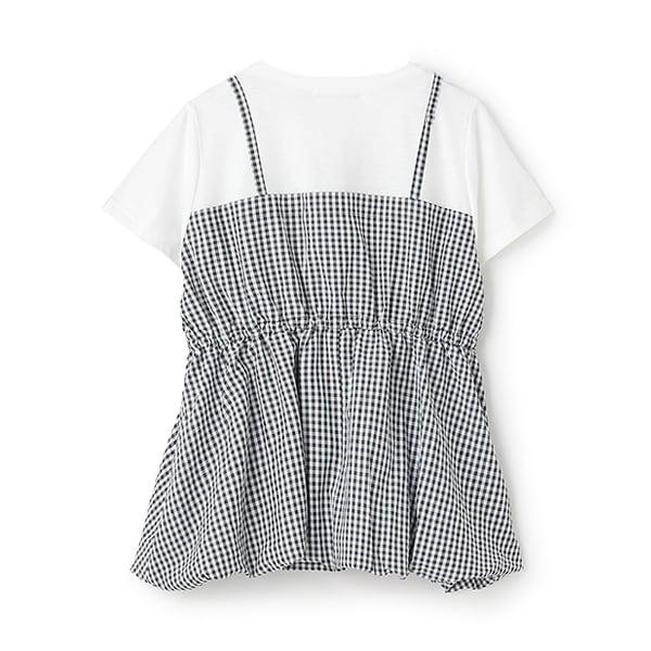 【7days】氣球吊帶拼接T恤