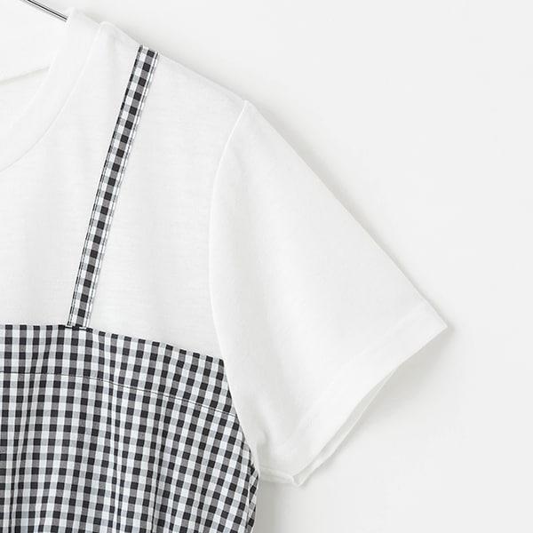 【7days】氣球吊帶拼接T恤