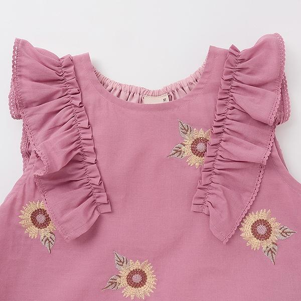 向日葵刺繡寬鬆上衣