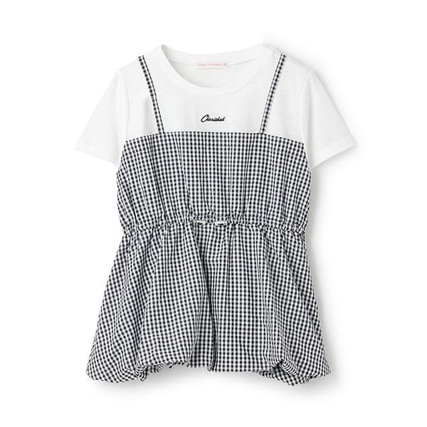 【7days】氣球吊帶拼接T恤