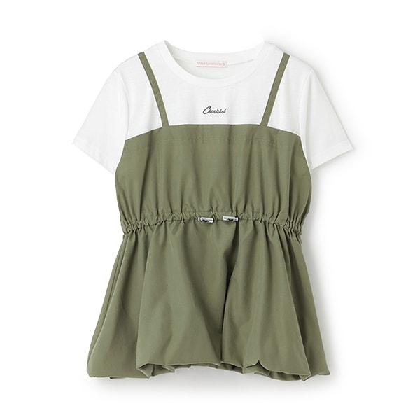 【7days】氣球吊帶拼接T恤