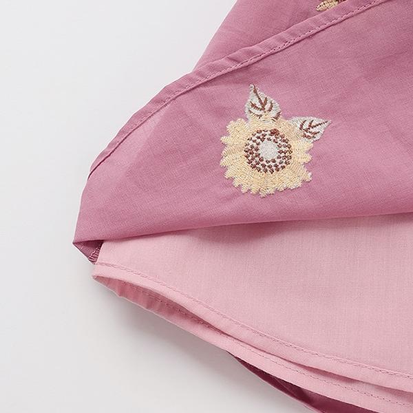 向日葵刺繡寬鬆上衣