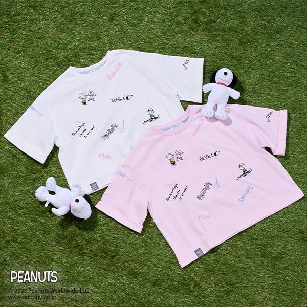 【《PEANUTS》】【接觸冷感】塗鴉T恤