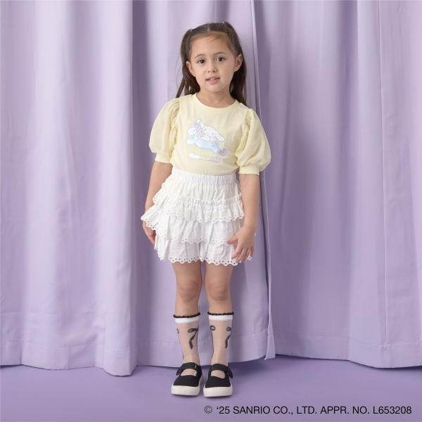 【三麗歐】【軟棉】大耳狗Aurora亮片印花泡泡袖T恤