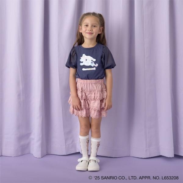 【三麗歐】【軟棉】大耳狗Aurora亮片印花泡泡袖T恤