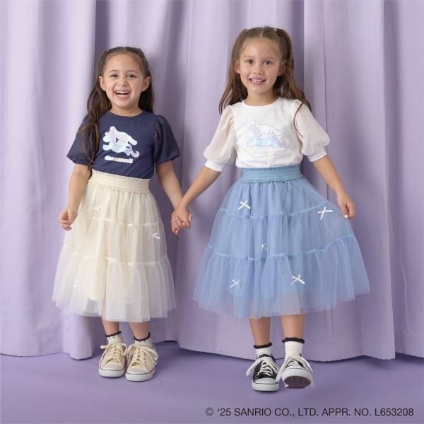 【三麗歐】【軟棉】大耳狗Aurora亮片印花泡泡袖T恤