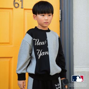 【MLB】拼接寬鬆衛衣